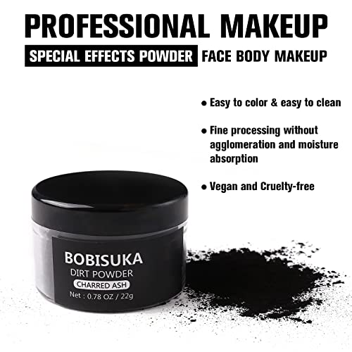 Special Effects Makeup Dirt Powder - Charred Ash Halloween & Film Use 0.78 oz