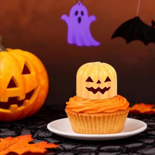 Halloween Pumpkin Silicone Chocolate Mold with Ghost Design - Style 3