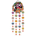 Day of the Dead Hanging Decorations - Mexican Paper Garlands & Skull Ornaments for Halloween & Fiesta