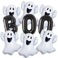 Halloween Ghost and Boo Balloons Set - 9pcs Spooky Party Decorations