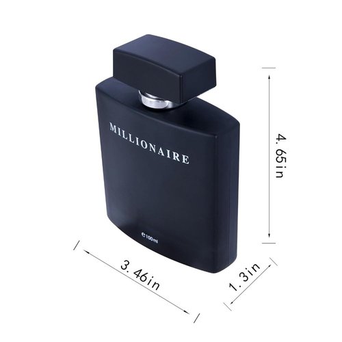 PERFUME&BEAUTY Eau de Parfum for Men - Black Millionaire, 3.4 oz Spray (100 ML) - Luxurious Fragrance