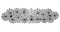 Halloween Lace Table Runner 18x72 Inches Spooky Spider Web Decor