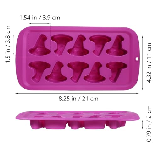 Halloween Witch Hat Silicone Mold - Gummy, Chocolate & Cookie Cutter Set