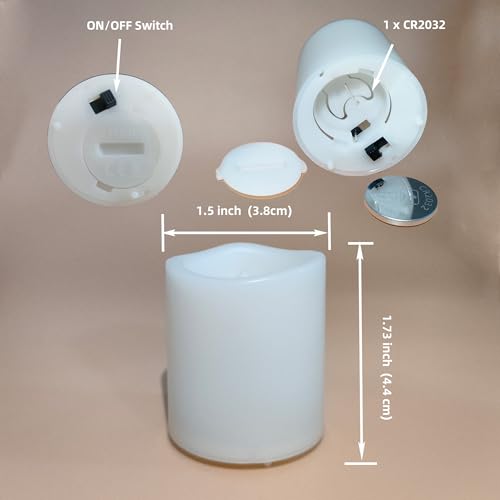 36 Pack LED Flameless Votive Candles - Warm White Glow, Battery Operated