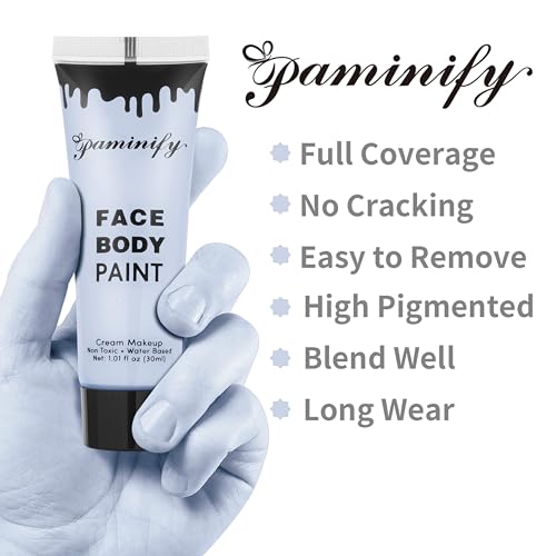 Halloween Zombie Makeup Kit with Face Paint, Fake Blood & Sponge - Zmobie Variation