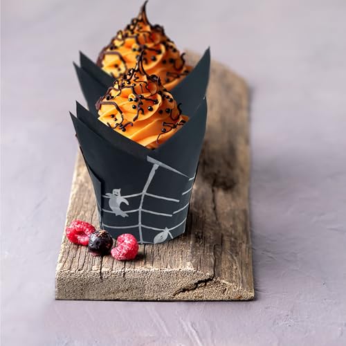 Halloween Tulip Cupcake Liners - Snowman Muffin Baking Cups, 200pcs