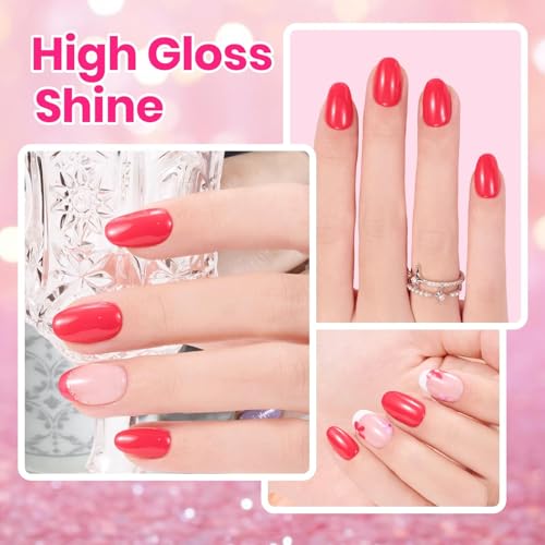 Beetles Neon Pink Nail Polish - Magenta Beat, Quick Dry, 0.51 Fl Oz