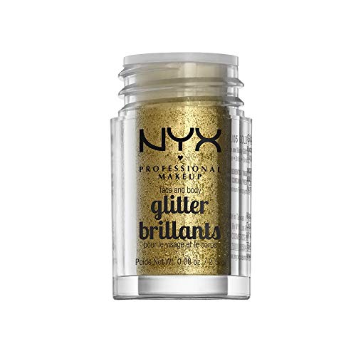 Face & Body Glitter - Gold, 0.08 Ounce - Festive Makeup Sparkle