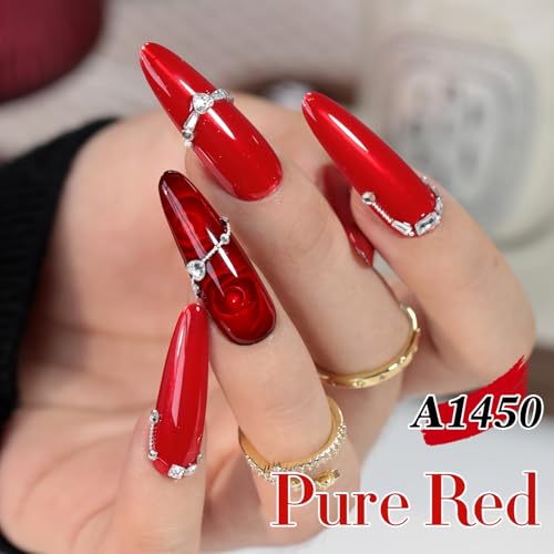 Gel Polish 15ML Same Color Same Bottle - Jelly Red Tea Red Variation for Manicure & Nail Art