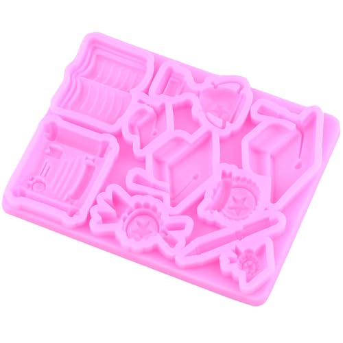 Graduation Theme Silicone Molds 3D Grad Cap Fondant Mold - Style D