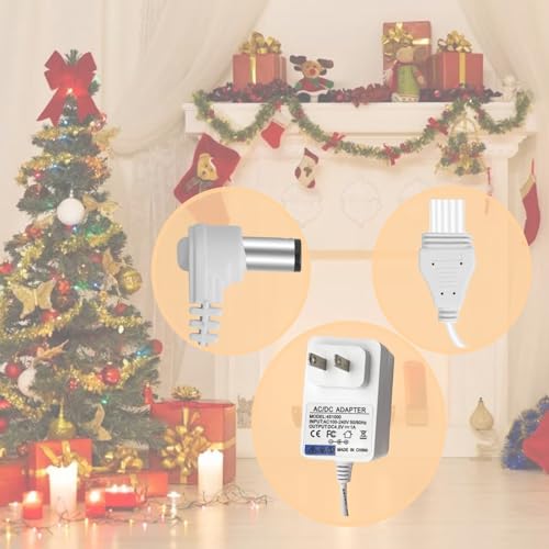 4.5V Power Adapter with 8 Outlets for Lemax Christmas Village & Holiday Lights