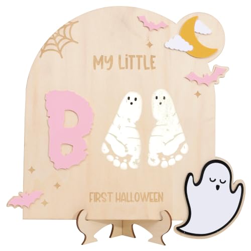 First Halloween Baby Wood Sign - Milestone Keepsake for Nursery & Photos