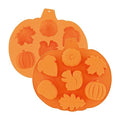Pumpkin Cake Mold 7 Cavities Set of 2 - Fall Harvest Silicone Baking Mold
