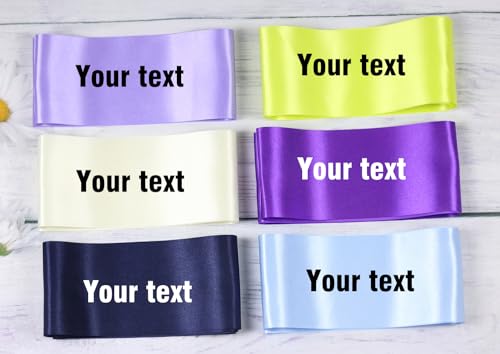 Ivory Satin Sash for Pageants, Prom, Birthday - Custom DIY Personalized 4 Pack