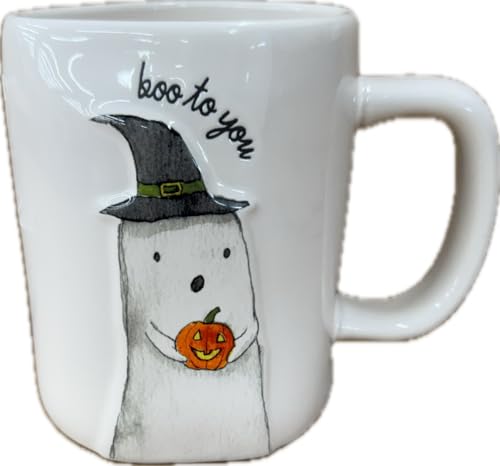 Halloween Ghost Ceramic Coffee Mug - Boo To You Variation