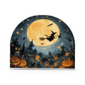 Halloween Witches Graveyard Pumpkins Napkin Holder - Yellow Acrylic Tabletop Dispenser for Kitchen & Dining - Halloween Party Decor