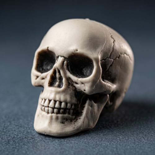 Mini Skull Decorations — 10 Pack Realistic Plastic Skeleton Props for Halloween & Spooky Events