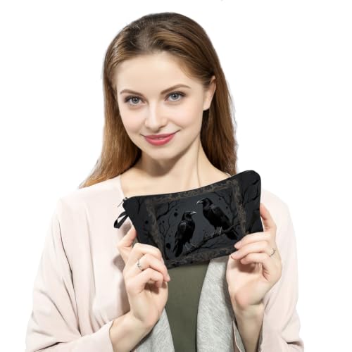 Gothic Style Cosmetic Bag - Small Makeup & Toiletry Organizer - Variation of HZZ18335