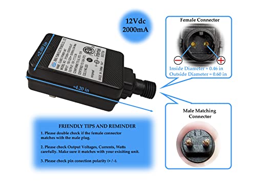 12V 2A Inflatable Power Supply Adapter for Holiday & Outdoor Decorations