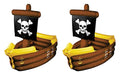 Pirate Ship Inflatable Treasure Chest Coolers - 2 Pack, 72 Can Capacity