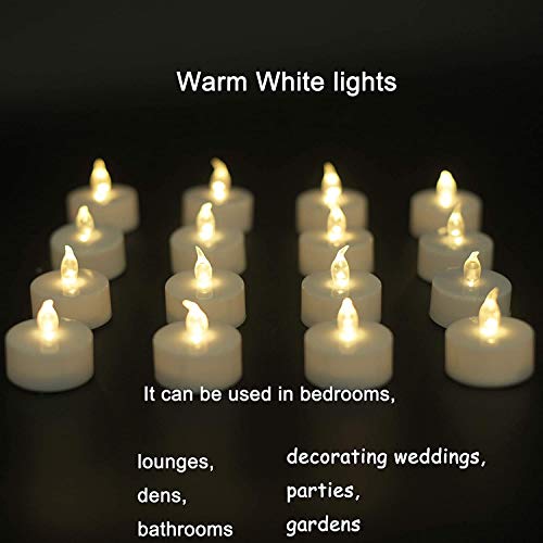 Flameless LED Tea Lights Candles - Warm White, 200 Pack - Safe Battery Operated Decorative Lights for Parties and Gifts