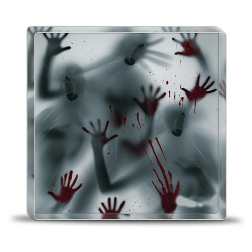 Halloween Spooky Horror Acrylic Sign Decorations - Gothic Office & Party Decor