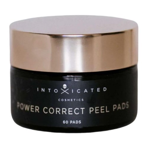 Intoxicated Cosmetics Power Correct Peel Pads - Exfoliating Treatment for Fine Lines & Radiance | Niacinamide & Green Tea Extract