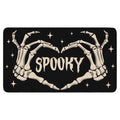 Halloween Welcome Door Mat Skeleton Non-Slip Indoor Outdoor Rug - Blackhalloween-5