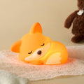 Orange Silicone Fox Night Light for Kids - Rechargeable Nursery Lamp with Timer