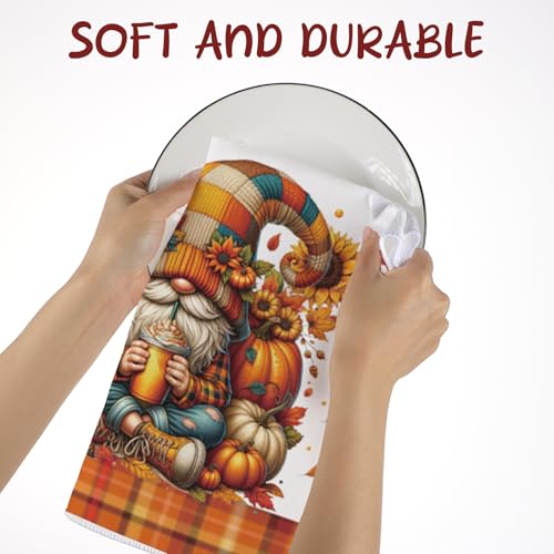 Autumn Pumpkin Fall Kitchen Towels Set of 6 - Harvest & Halloween Decor