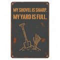 Funny Halloween Metal Tin Sign Wall Art Rustic Warning Plaque 8x12 Inch