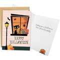 Halloween Card for Him Her WD-026 Spooky Cat Window Design - Party Greetings