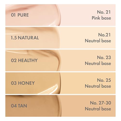 Amuse SEOUL DEW POWER VEGAN CUSHION FOUNDATION (02 HEALTHY) | Dewy, glow, long-lasting, double coverage, clean beauty, lightweight, natural look, foundation for sensitive skin, hydrating cushion