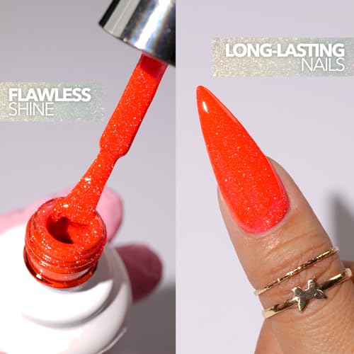 KIARA SKY Diamond FX Reflective Gel Polish - Tiger Lilly Variation
