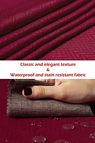 Cranberry Red Waterproof Table Runner 14x36 inches - Festive Holiday Decor
