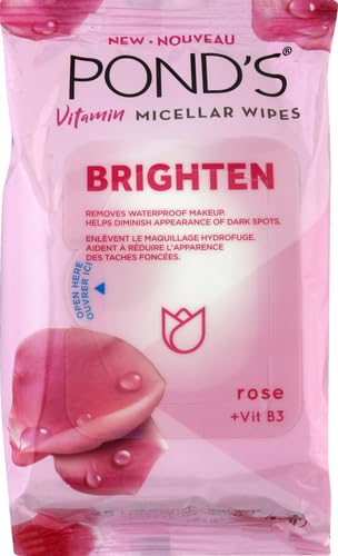 Micellar Makeup Remover Wipes with Vitamin B3 and Rose - 25 Count