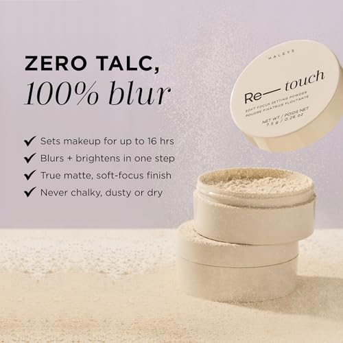 Talc-Free Loose Setting Powder - Translucent, Oil Control, Blurring - Haley's Re-touch Variation