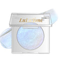 Light Blue Duochrome Eyeshadow Palette with Holographic Glitter & Brightener - Half Magic Effect