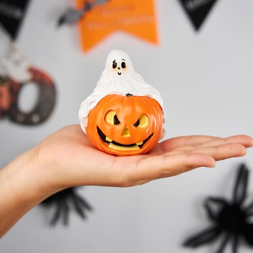 Halloween Ghost Decor Set - Cute & Spooky Ghost Figures for Indoor Outdoor Halloween Yard Pumpkin Patch - Spooky Ghost Variation