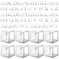 Transparent Balloon Boxes with Silver Variation - 8 Pack, 11.81 Inch