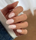Semi Cured Gel Nail Strips Set - Summer Pink, 20 Pcs Salon-Quality Nail Wraps