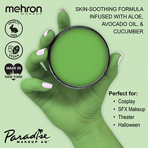 Mehron Paradise AQ Water-Activated Face & Body Paint - Light Green 1.4oz