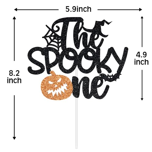 Halloween First Birthday Cake Topper Glitter Decoration Baby Boy Girl 1st