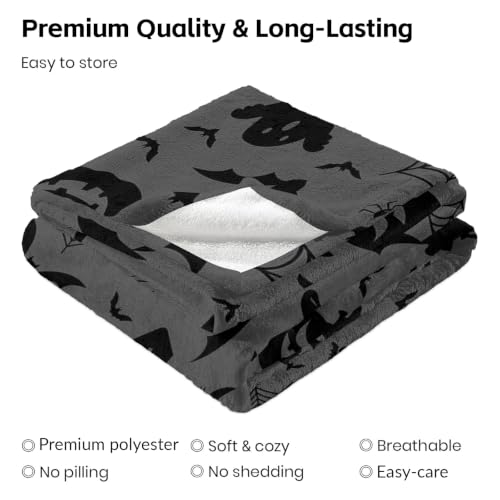 Halloween Blanket Witches Hat Design 40x60in Ultra Soft Fleece Throw