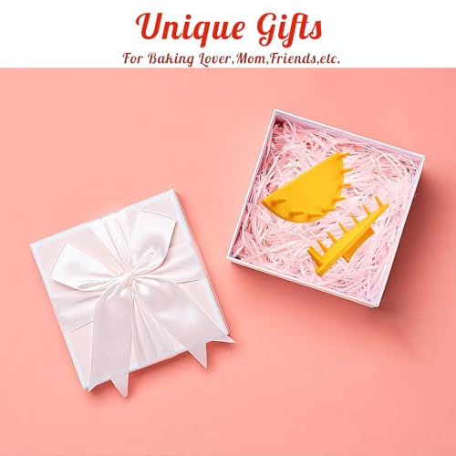 Cake Arch Guide Tools Set for 4-12 Inch Cakes - Ruffle Piping Decorating Guide - Yellow, Variation A