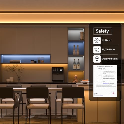 RGBW LED Light Strip 16.4ft IP67 Waterproof Warm White & RGB+White Variations