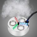 Floating Pond Fogger with LED Lights - 3-Head Ultrasonic Mist Maker 1500ml/h for Water Features & Halloween Decor