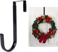 Black Wreath Hanger Carbon Steel 5 Inch Door Hook for Seasonal Decorations