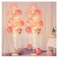 Balloon Arch Stand Kit with LED String Lights and 26 Balloons for Party Decorations