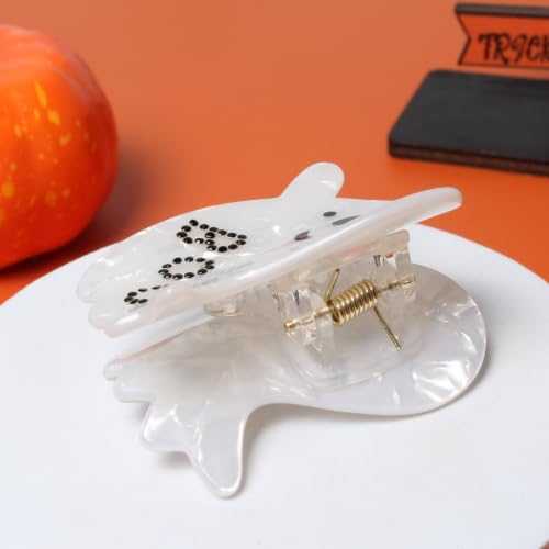 Halloween Claw Hair Clips for Girls & Women - Ghost Design, Variation B